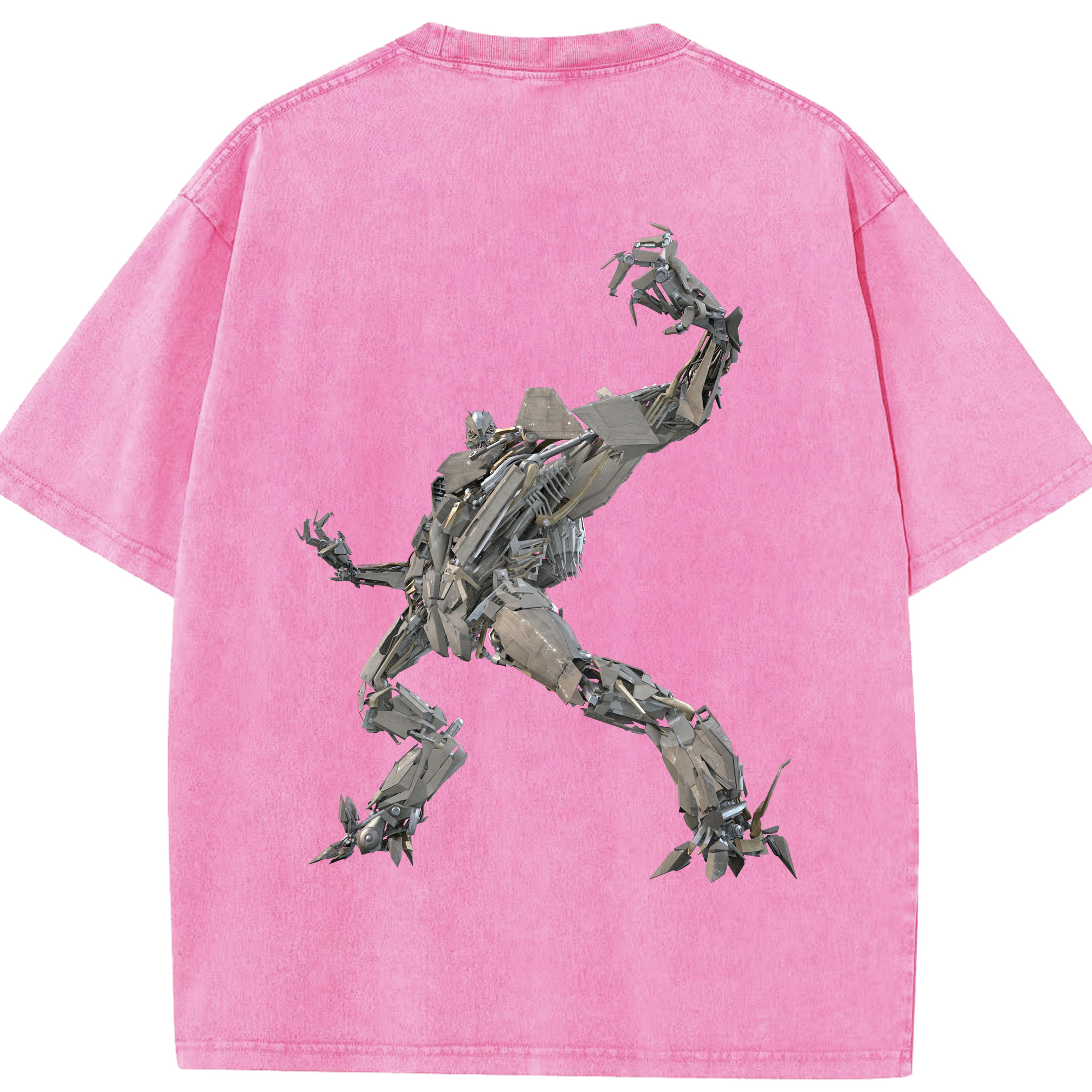 （画像用）  綿100% ヴィンテージ風 半袖Tシャツ（背面プリント）
